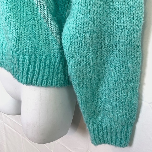 ANDREW ST JOHN Vintage V-Back Chunky Sweater sz M - Picture 8 of 16